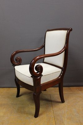 19th Century Louis Philippe Armchairs in Mahogany, Set of 2-BCR-1763500