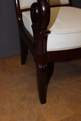 19th Century Louis Philippe Armchairs in Mahogany, Set of 2-BCR-1763500