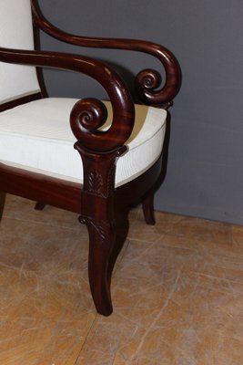 19th Century Louis Philippe Armchairs in Mahogany, Set of 2-BCR-1763500