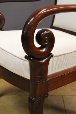 19th Century Louis Philippe Armchairs in Mahogany, Set of 2-BCR-1763500