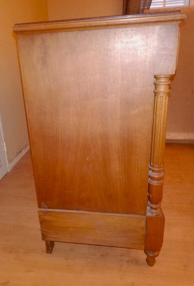 19th Century Louis Philippe Chest of Drawers in Oak and Walnut, 1890s