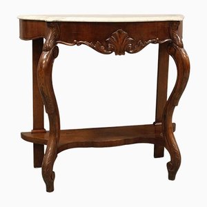 19th Century Louis Philippe Walnut Console, Italy-UMS-1240501