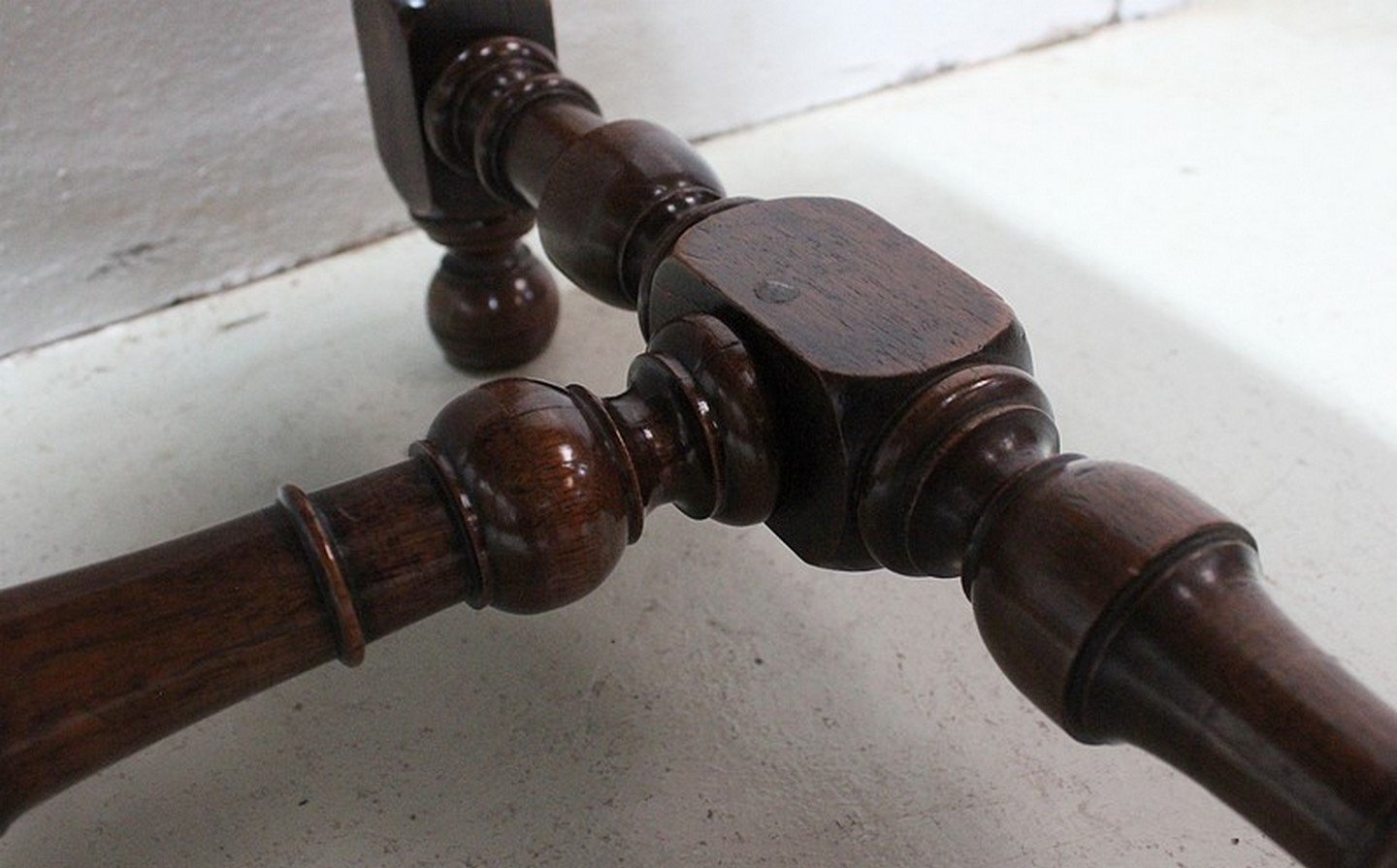 19th Century Louis XIV Tandem Walnut Stools, Set of 2