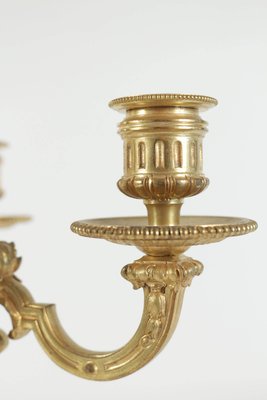 19th Century Louis XV Candelabras in Gold Gilt Bronze, Set of 2-WFS-744773