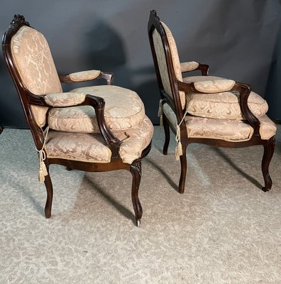 19th Century Louis XV French Armchairs, Set of 2-MAX-2041257