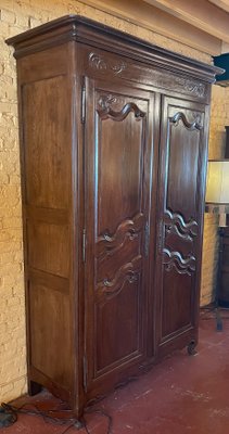 19th Century Louis XV Oak Wardrobe-HPU-1174635