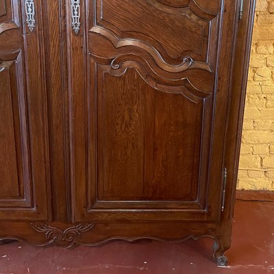 19th Century Louis XV Oak Wardrobe-HPU-1174635