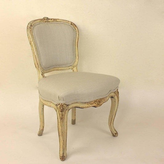 19th Century Louis XV Painted Side Chairs Attributed to J.B. Mouette, Set of 4