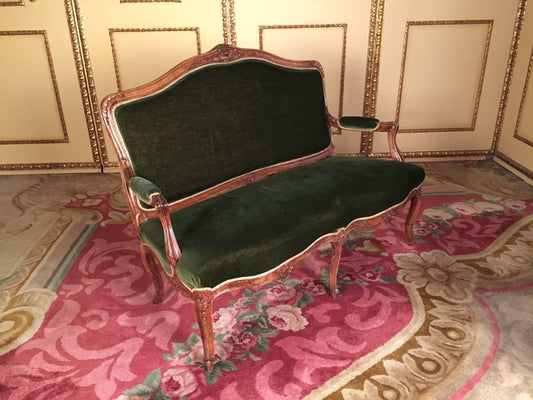 19th Century Louis XV Sofa in Walnut, 1890s