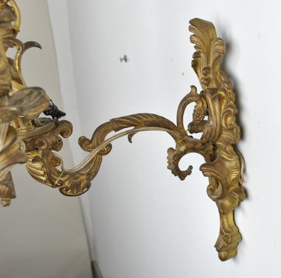 19th Century Louis XV Style Bronze Sconces, Set of 2-SYQ-1162065