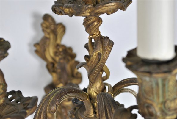 19th Century Louis XV Style Bronze Sconces, Set of 2-SYQ-1162065