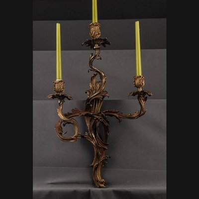 19th Century Louis XV Style Bronze Wall Light-FLW-1401843