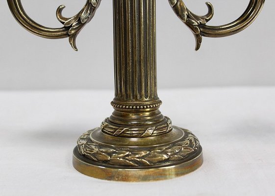 19th Century Louis XVI Bronze Candleholders, Set of 2-RVK-892540