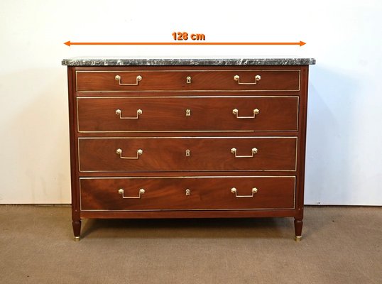 19th Century Louis XVI Chest of Drawers in Mahogany-RVK-1726169