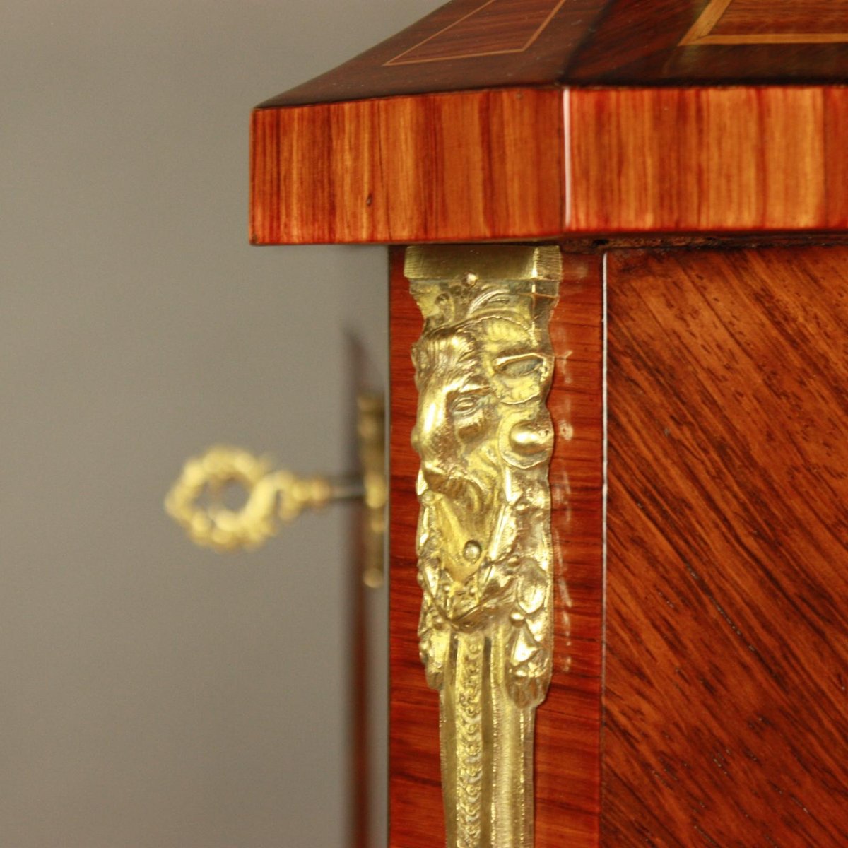 19th Century Louis XVI Floral Marquetry Writing Cabinet or Lady's Secretaire