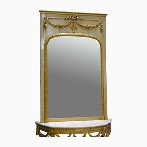 19th Century Louis XVI Overmantel Mirror-RVK-1220568