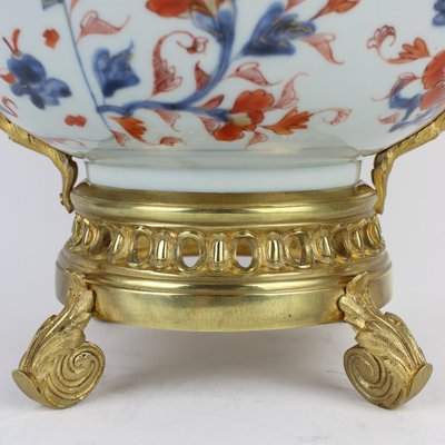 19th Century Louis XVI Style French Bronze Imari Bowl-KMT-1428014