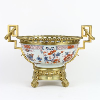 19th Century Louis XVI Style French Bronze Imari Bowl-KMT-1428014