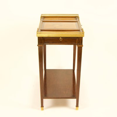 19th Century Louis XVI Style Gilt Bronze Mounted Marquetry Poudreuse or Vanity-KMT-726890