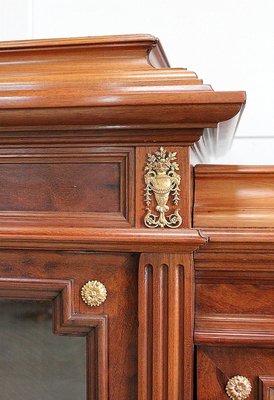 19th Century Louis XVI Style Mahogany Wall Unit-RVK-880973