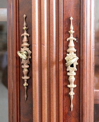 19th Century Louis XVI Style Mahogany Wall Unit-RVK-880973