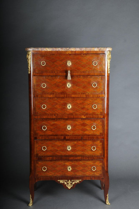 19th Century Louis XVI / Transition High Chest of Drawers