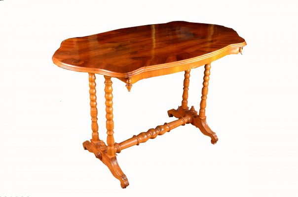 19th Century Ludwik Filip Cherrywood Table, Poland-FSD-1361853