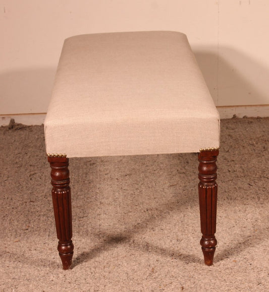 19th Century Mahogany Bench, England