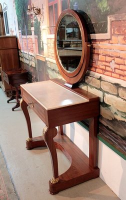 19th Century Mahogany Catering Hairdresser Table-RVK-1316698