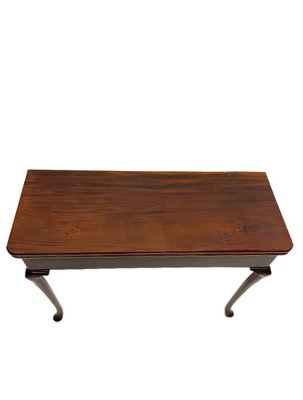 19th Century Mahogany Folding Console Table with 2 Drawers Each Side-UCH-1224338