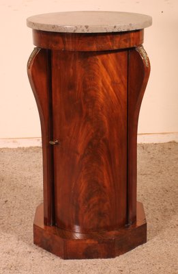 19th Century Mahogany Nightstand-HPU-1341830