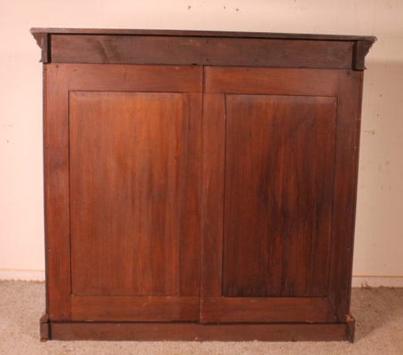 19th Century Mahogany Open Bookcase-HPU-1406220