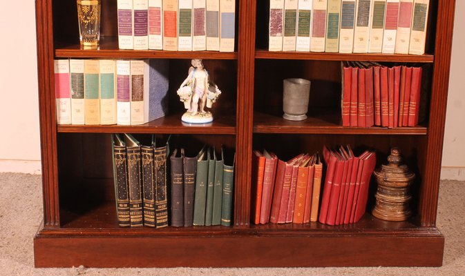 19th Century Mahogany Open Bookcase-HPU-1406220