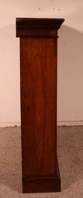 19th Century Mahogany Open Bookcase-HPU-1406220