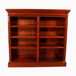 19th Century Mahogany Open Bookcase-HPU-1406220