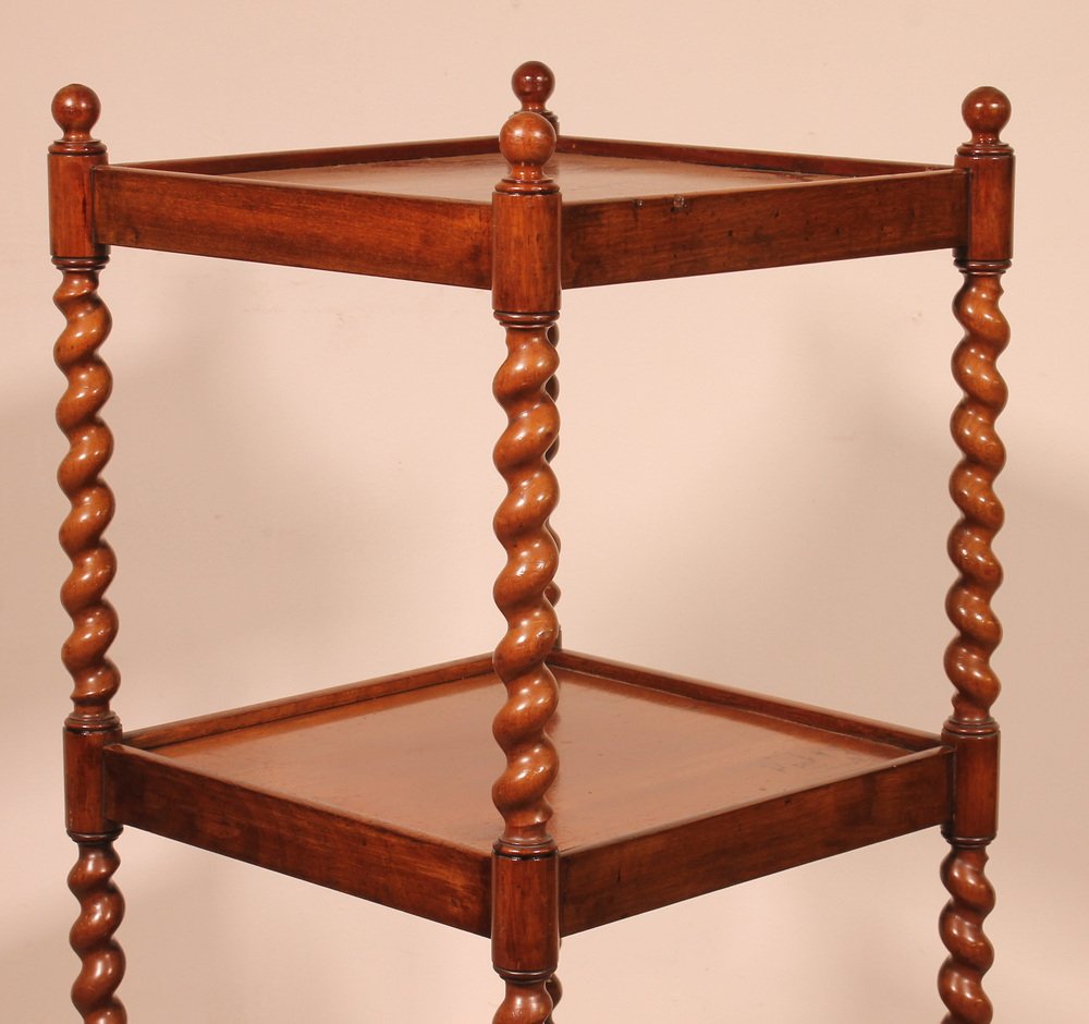 19th Century Mahogany Shelf Called Whatnut