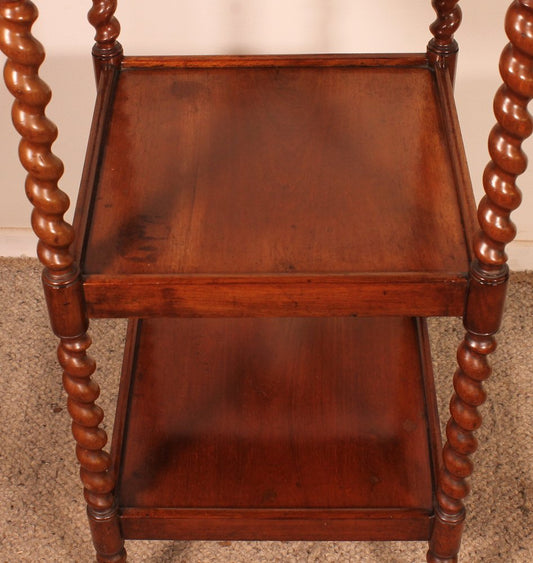 19th Century Mahogany Shelf Called Whatnut