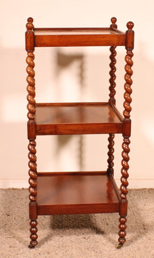 19th Century Mahogany Shelf Called Whatnut