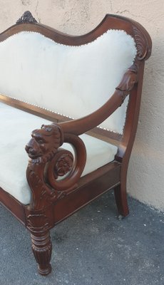 19th Century Mahogany Sofa-SYQ-880716