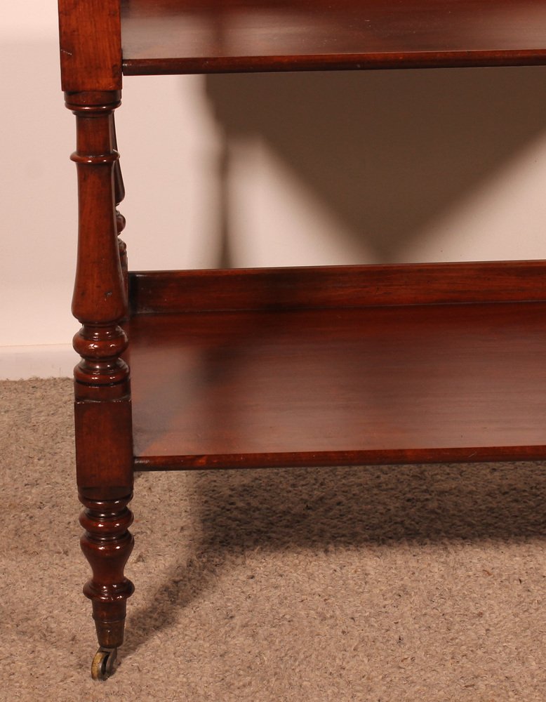 19th Century Mahogany Three Tier Buffet