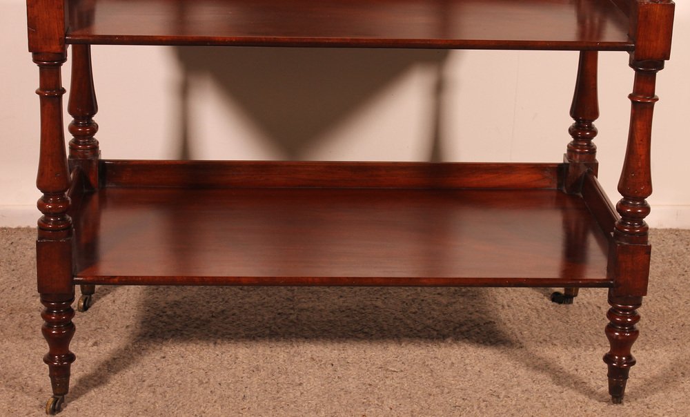 19th Century Mahogany Three Tier Buffet