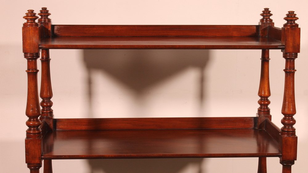 19th Century Mahogany Three Tier Buffet