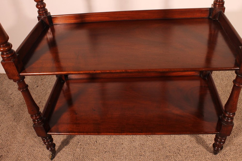 19th Century Mahogany Three Tier Buffet