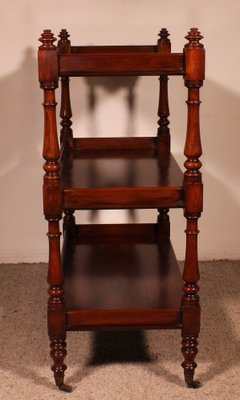 19th Century Mahogany Three Tier Buffet-HPU-1791596