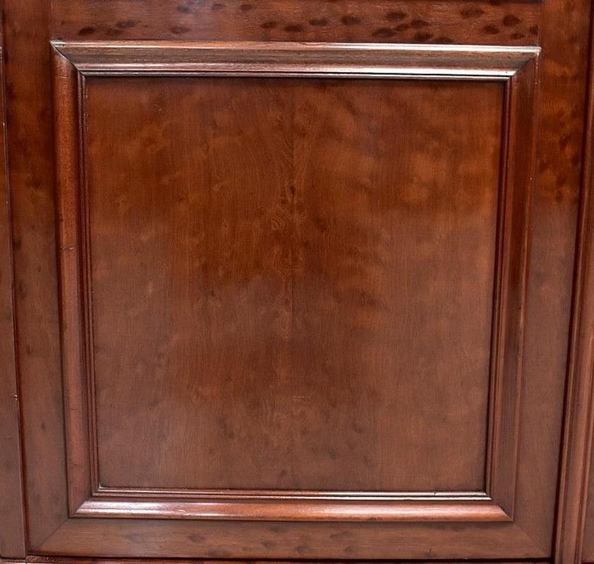 19th Century Mahogany Veneer Cabinet