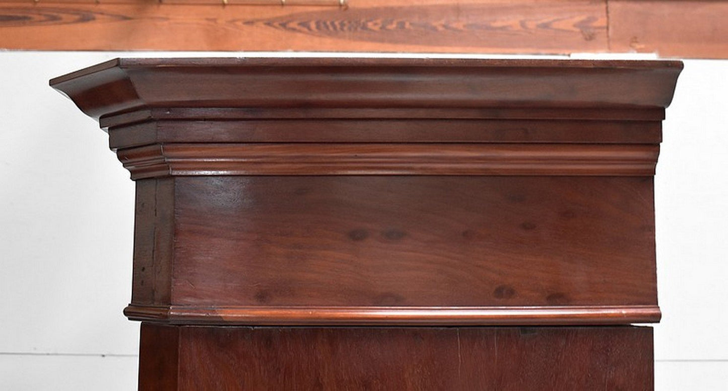 19th Century Mahogany Veneer Cabinet