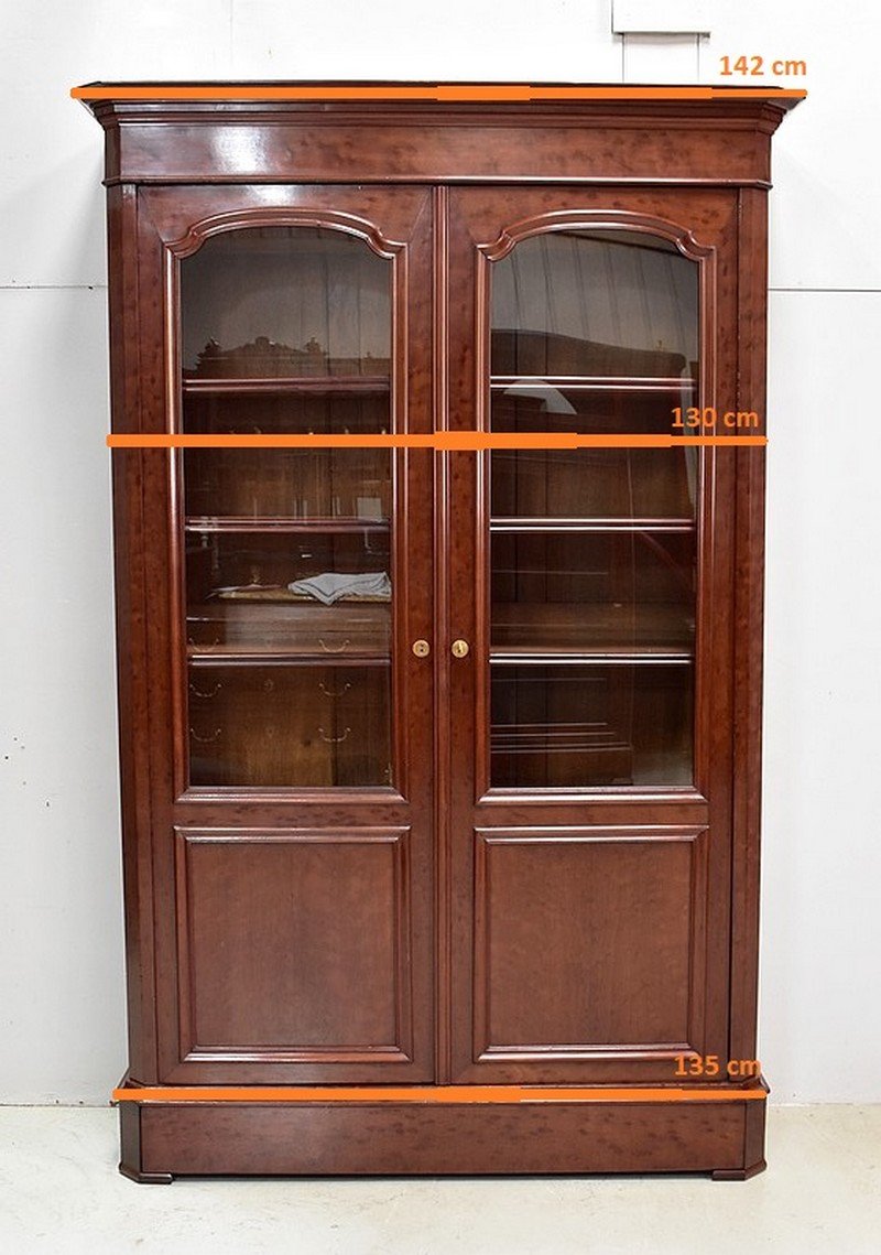 19th Century Mahogany Veneer Cabinet