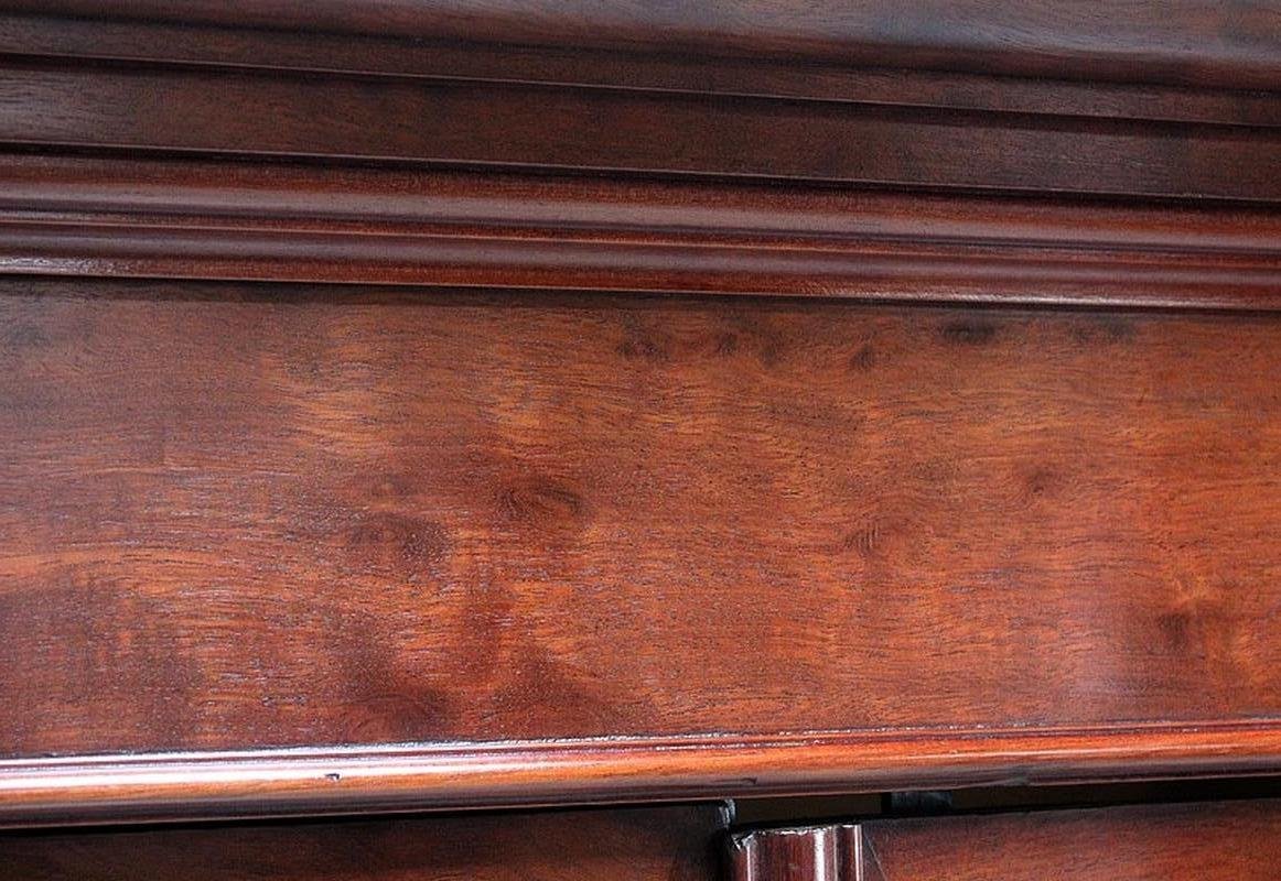 19th Century Mahogany Veneer Cabinet