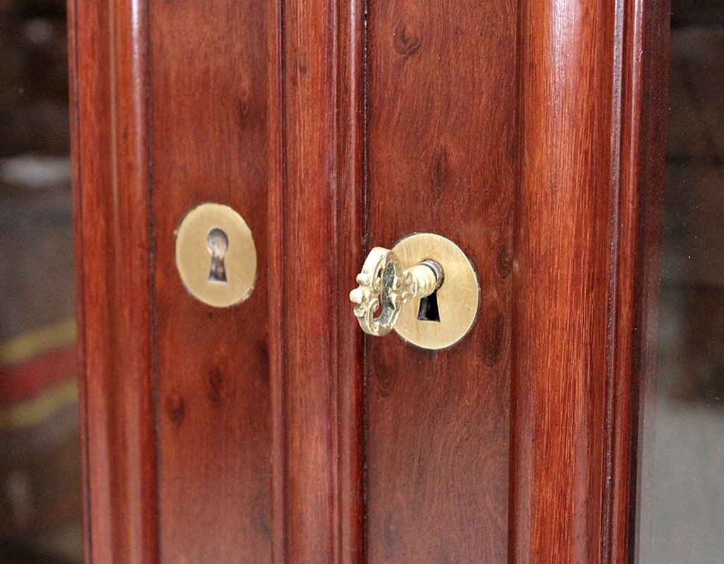 19th Century Mahogany Veneer Cabinet