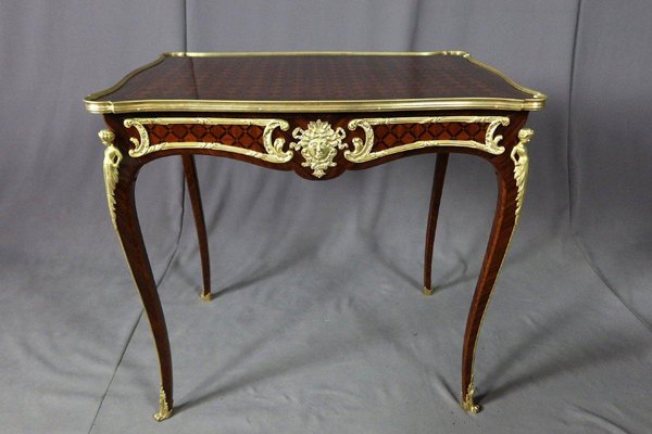 19th Century Marquetry Living Room Table-WSV-1355446